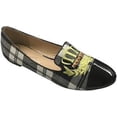 thumbnail image 1 of Womens Medallion Flat Fabric Shoes, 1 of 7