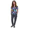 thumbnail image 1 of Womens Medical Nursing Scrub Set GT 4FLEX Print Top and Jogger Pant-Lined Painted Floral/Pewter Pant-Small, 1 of 5