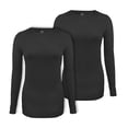 thumbnail image 1 of Womens Medical Underscrub T-Shirt GT Performance Long Sleeve Tee-2 PACK-Black/Black-Medium, 1 of 6