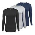 thumbnail image 1 of Womens Medical Underscrub T-Shirt GT Performance Long Sleeve Tee-3 PACK-Black/Indigo/White-X-Large, 1 of 5