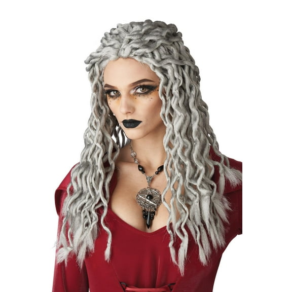 Gray Crinkle Dreads Wig