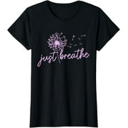 Womens Meditation Yoga Breathe Dandelion Buddhism Buddha Yogi T-Shirt
