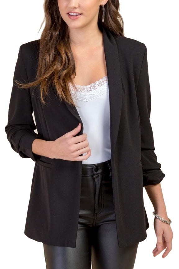 Womens Medium Ruched Sleeve Jacket M