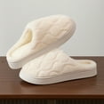 thumbnail image 1 of Womens Memory Foam Fuzzy Slippers Knitted House Slippers for Women Slip-on House Shoes Indoor Outdoor Warm Plush Bedroom Shoes I Comfortable Winter Essentials, 1 of 4