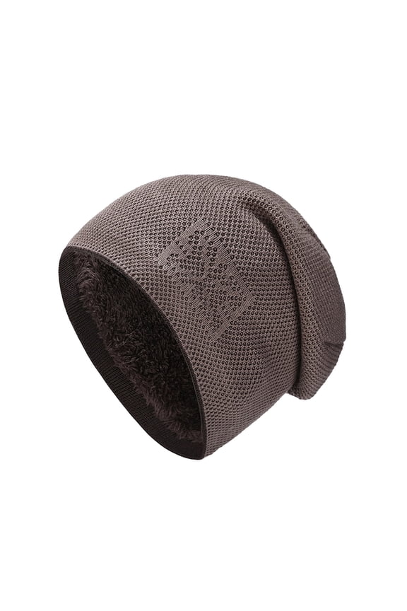 Womens Men Autumn And Winter Fashion Warm Pullover Hat Stacking Cap Ear Protection Cap Frost Proof Cap