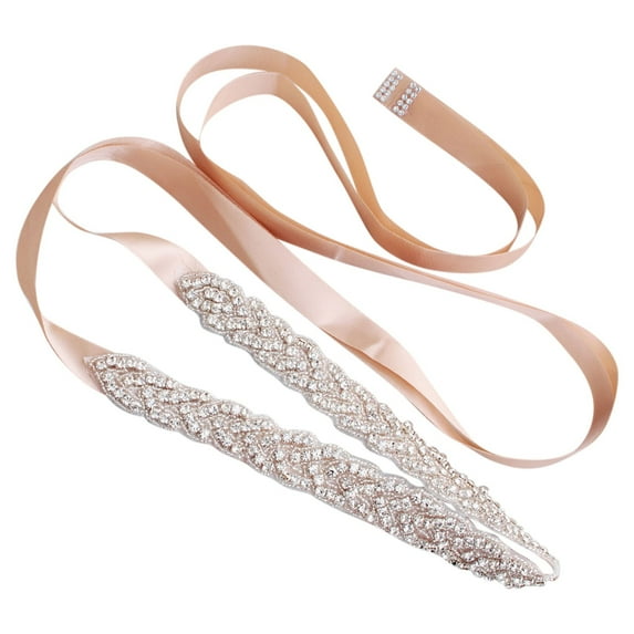 Fimkaul Womens Men Belt Fashion Wedding Bridal Crystal Rhinestone Bridesmaid Dress Sash For Accessories Dress Matching Belts