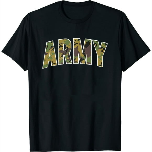 Womens Men'S Classic Camouflage Army Military Infantry Long Sleeve T-Shirt Black X-Large