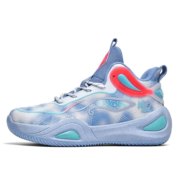 Womens Mens Basketball Shoes High Top Fashion Volleyball Sneakers Breathable Lace Up Non Slip Sport Outdoor Shoe for Unisex