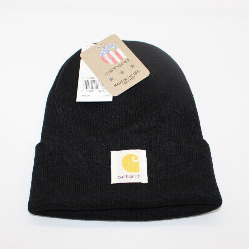 Carhartt Unisex Knit Cuffed Beanie Black