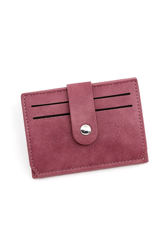 Womens Mens Faux Leather Slim Credit Debit Card Holder RFID Blocking Driver License Holder Zipper Pockets