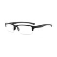 thumbnail image 1 of Womens Mens Half-frame Rubber Reading Glasses Rectangle Eyeglasses Readers, 1 of 3