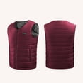 thumbnail image 1 of Womens and Mens Heated Vest Unisex Zipper Press 2 Control Heating Jacket Heated USB Charging Version Solid Color Vest Tops Winter Warm Vest Tops Thermal Trendy Jackets Zip Up Vest Tops, 1 of 6