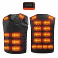 thumbnail image 1 of Womens and Mens Heated Vest Unisex Zipper Press 2 Control Heating Jacket Heated USB Charging Version Solid Color Vest Tops Winter Warm Vest Tops Thermal Trendy Jackets Zip Up Vest Tops, 1 of 9