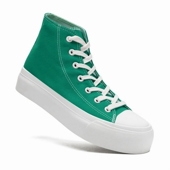 Womens Mens High Top Canvas Sneakers Lace Up Platform Casual Shoes Classic Comfortable Fashion Sneakers