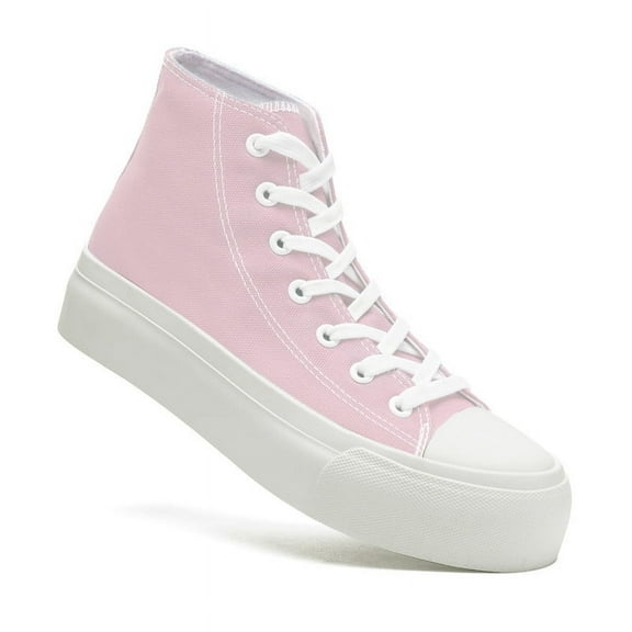 Womens Mens High Top Canvas Sneakers Lace Up Platform Casual Shoes Classic Comfortable Fashion Sneakers