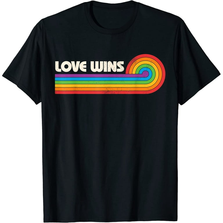 Vintage Love Wins, Gay Pride Lgbt Rainbow Flag T Shirt Vintage Love Wins, Gay Pride Lgbt Rainbow Flag T Shirt