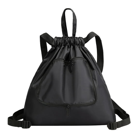 Womens Mens Lightweight Drawstring Backpack Sports Gym Bag Waterproof Foldable Large Capacity Sackpack