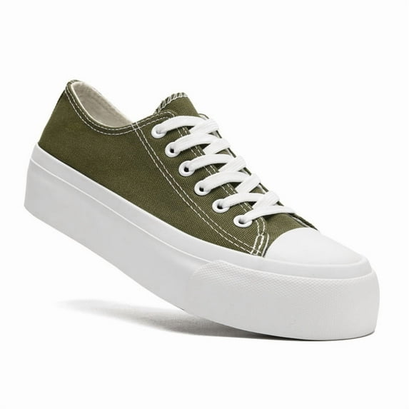 Womens Mens Low Top Canvas Sneakers Lace Up Platform Casual Shoes Classic Comfortable Fashion Running Walking Casual Shoes