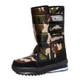 thumbnail image 1 of Womens Mens Mid Calf Snow Boots Fleece Lined Winter Warm Platform Winter Boots Waterproof Non Slip Hiking Work Shoes Green Size 9, 1 of 4
