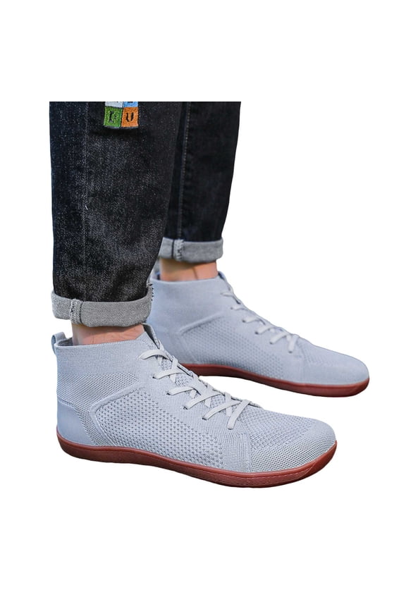 Womens Mens Minimalist Wide Toe Barefoot High Top Sneakers Zero Drop Cross Trainer Walking Trail Running Shoes