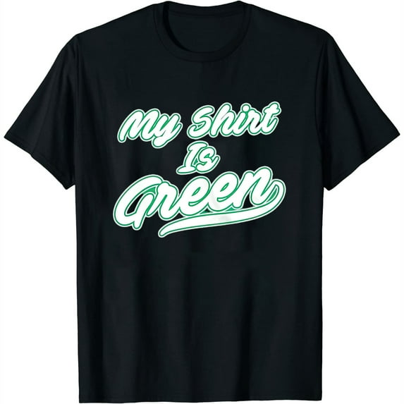 Womens Mens My Shirt Is Green All Star Team Saint St Patricks Day Lucky Irish T Shirt Black 3X-Large