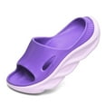 thumbnail image 1 of Womens Mens Recovery Slides with Comfortable Plantar Fasciitis Arch Support Ladies Orthotic Open Toe Unisex Orthotic Walking Thick Cushion Sport Sandals Reduces Stress on Feet, 1 of 5