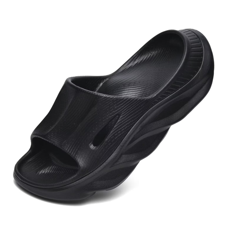 New Mens Recovery Sandals Orthotic Arch Support Open Toe Sport Slides Thick Womens Mens Recovery Slides with Comfortable Plantar  main image 2