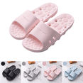 thumbnail image 1 of Womens Mens Slip On Slippers Non-Slip Shower Sandals, Drainage Holes Quick Drying Gym Slippers Shoes for Bathroom, Black Beach Water Slide House Slippers for Indoor Outdoor Massage Footwear, 1 of 4