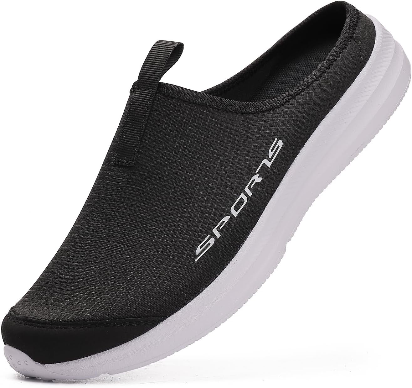 Womens Mens Slippers with Arch Support Casual Mules Clog Open Back