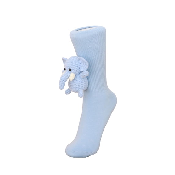 Coldd Pics Womens Mens Socks BWASD Cute 3D Animal Crochet Knit Winter Sock Warm ...