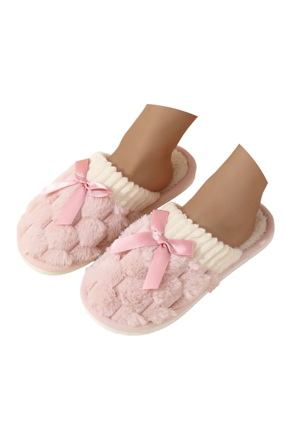 Womens Mens Solid Color Slippers Memory Foam Concha Slippers Lining Warm Soft Cozy Home Slipper Outdoor Indoor House Shoes,House Slippers for Women Men Soft Cozy Warm Slippers Plush Warm Home Shoes