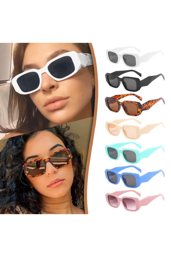 Womens Mens Sunglasses LSQii Square Plastic Frame Lightweight Classic UV Protection Unisex Polarized Sun Glasses 70s Retro Summer Trendy Mint Green