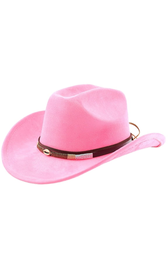 Womens Mens Western Cowboy Hat Curved Brim Outdoor Adventure Travel Riding Country Concert Rodeo Dress Up