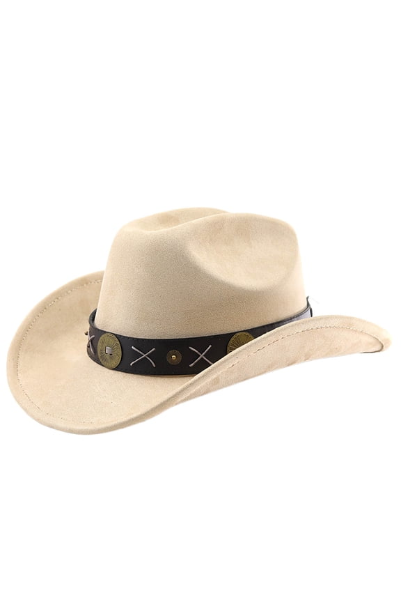 Womens Mens Western Cowboy Hat Curved Brim Outdoor Adventure Travel Riding Country Concert Rodeo Dress Up