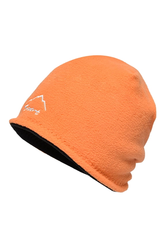 Womens Mens Winter Cold Proof Ski Hat Outdoor Headgear Cap Polar Fleece Reversible Windproof Warm Cap