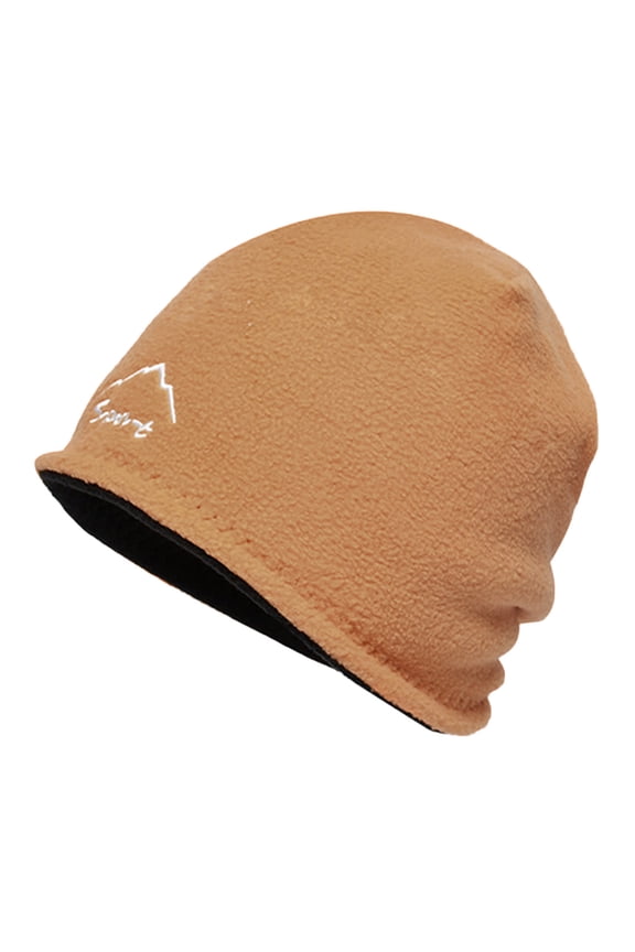 Womens Mens Winter Cold Proof Ski Hat Outdoor Headgear Cap Polar Fleece Reversible Windproof Warm Cap