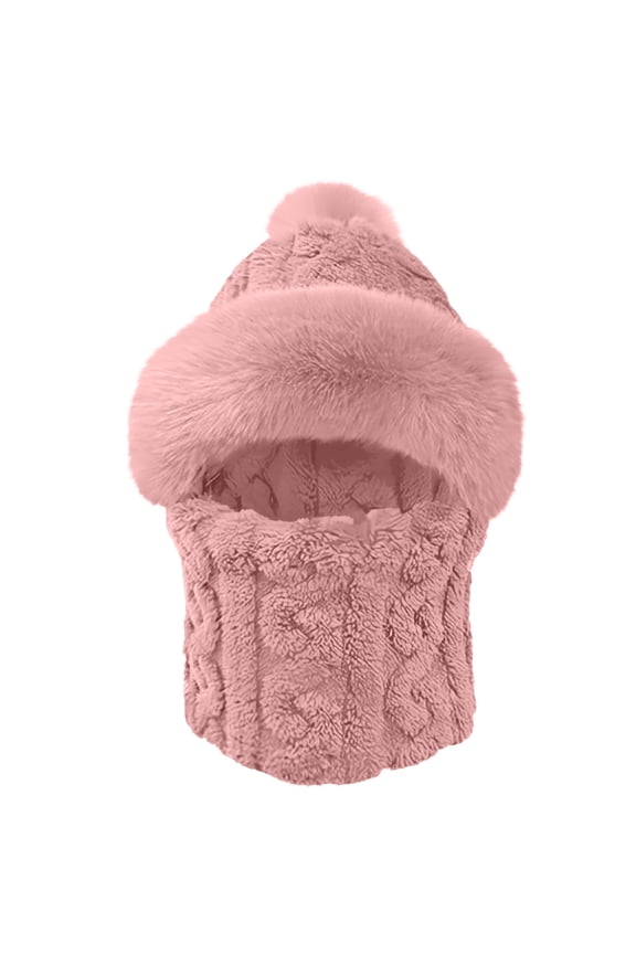 Womens Mens Winter Hat And Scarf In One Windproof Cold Proof And Warm Headpiece. Hat