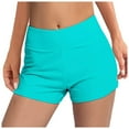 thumbnail image 1 of Womens Menstrual Leakproof Swim Shorts Double Layer Wide Waistband Bathing Suit Bottoms Mint Green XL, 1 of 6