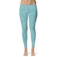 thumbnail image 1 of Womens Mermaid Leggings Cute Funny Ocean Lover Fish Scales Novelty Yoga Pants for Ladies, 1 of 7