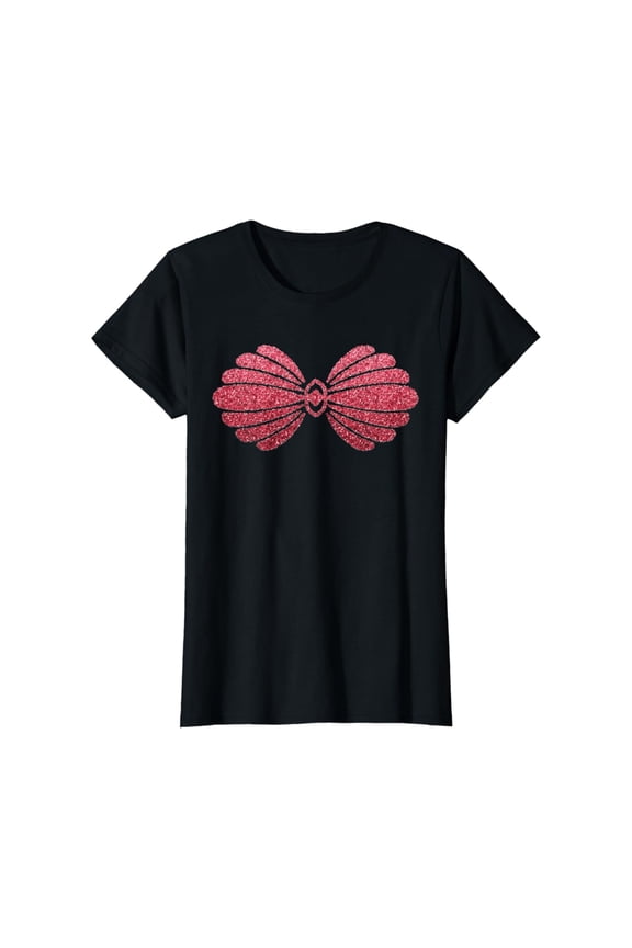 Womens Mermaid Sea Shell Costume Shell Bikini T-Shirt