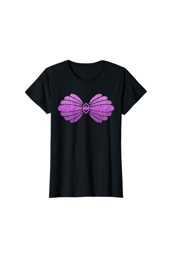 Womens Mermaid Sea Shell Costume Shell Bikini T-Shirt