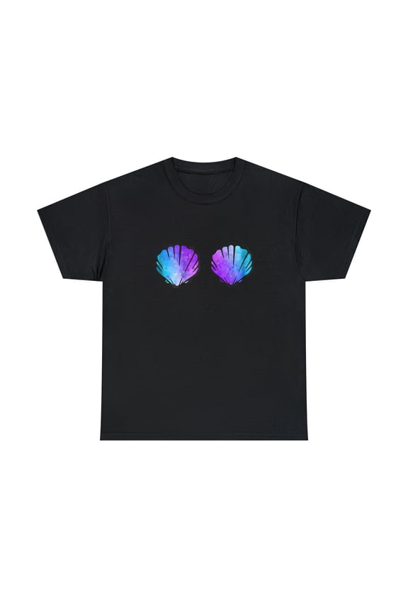 Womens Mermaid Shell Bra Top for Mermaid Fish Scale Leggings T-Shirt