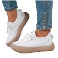 thumbnail image 1 of Womens Mesh Athletic Shoes Lightweight Lace Up Casual Running Shoes Breathable Non Slip Sneakers, 1 of 7