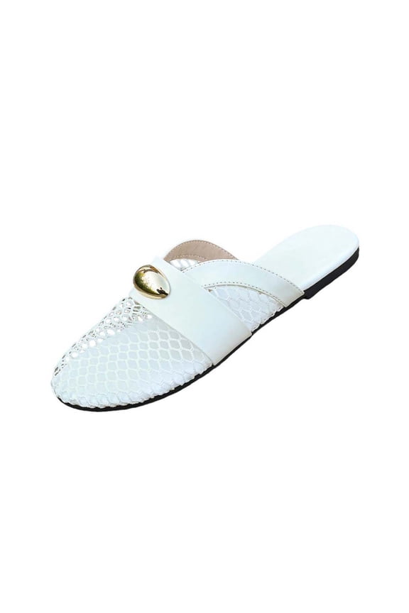 Womens Mesh Ballet Flats Mary Jane Fishnet Ballerina Buckle Strap Comfortable Causal Dress Shoes Women’s Mesh Ballet Flats – Fishnet Mary Jane Flats