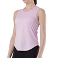 thumbnail image 1 of Womens Mesh Breathable Tank Tops Round Neck Athletic Workout Sleeveless Shirts Quick Dry Running Activewear, Summer 2026 Solid Color Regular Fit Curved Hem Side Slits, 1 of 6