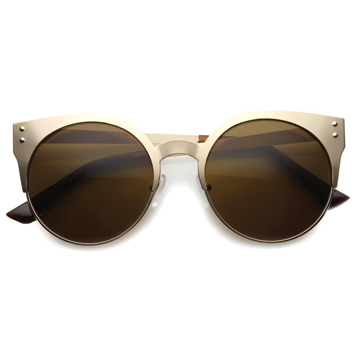 Womens Metal Cat Eye Sunglasses With UV400 Protected  display picture 1