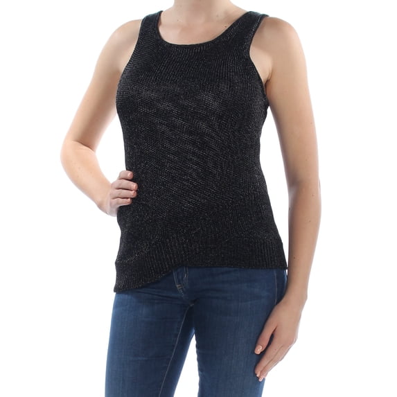 Womens Metallic Knit Sweater