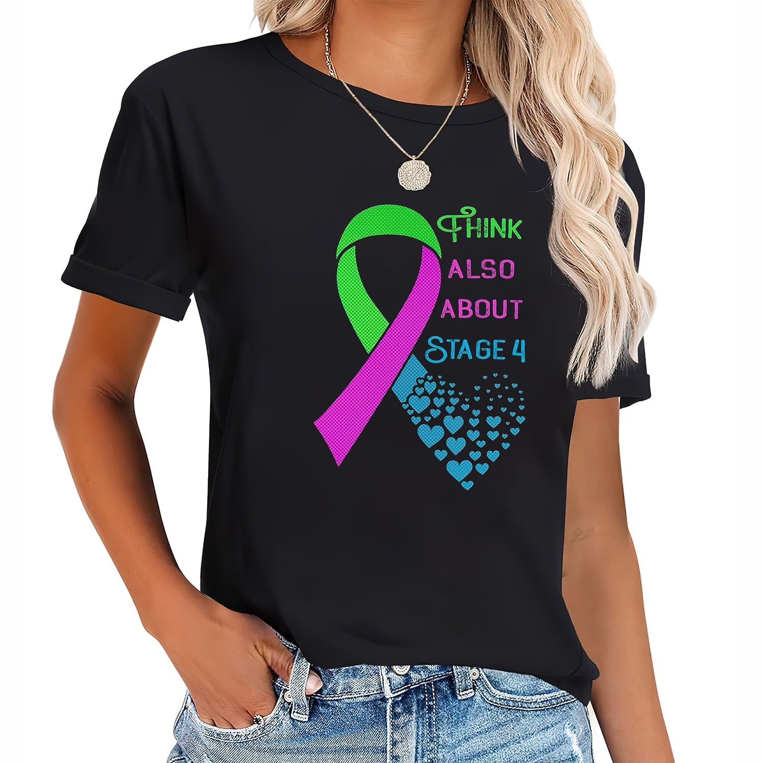 Metastatic Breast Cancer Awareness Heart Ribbon Gifts T-Shirt Metastatic Breast Cancer Awareness Heart Ribbon Gifts T-Shirt