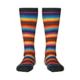 thumbnail image 1 of Womens Mexican Sarape Pattern Knee High Socks Comfy Thermal Boot Long Socks, 1 of 7