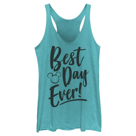 Womens Mickey & Friends Best Day Ever Racerback Tank